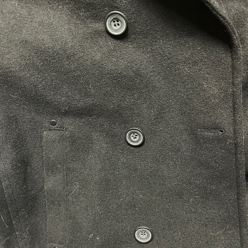 Reaction Kenneth Cole Men's Black Peacoat - Picture 4 of 7